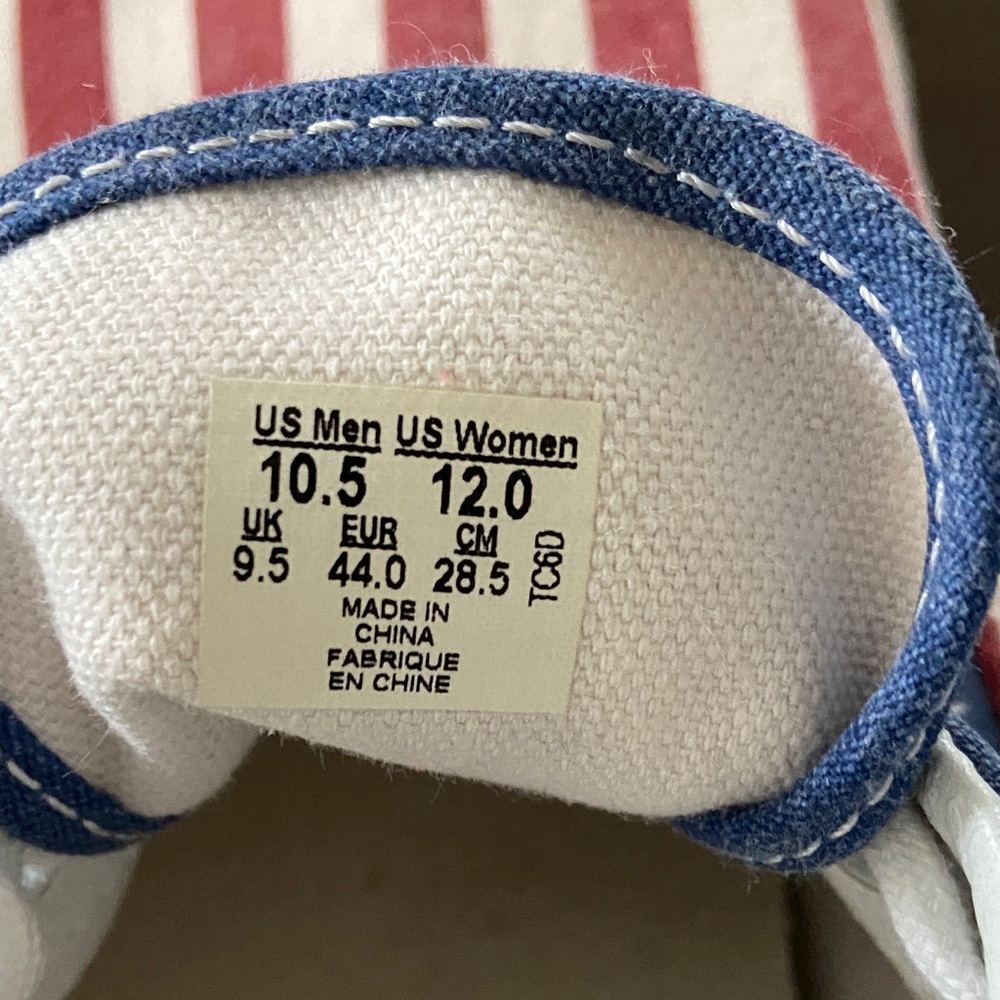 Vans Era Star Spangled Banner Red White and Blue Classics Men's 10.5 Women's 12 - Picture 3 of 8